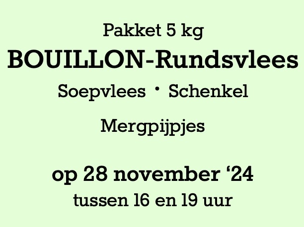 Pakket Rundsvlees 10 kg - 28 november '24