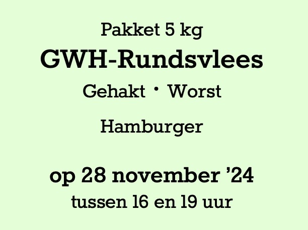 Pakket Rundsvlees 10 kg - 28 november '24