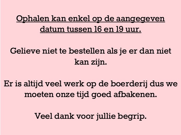 Pakket Varkensvlees 10 kg - 2 maart