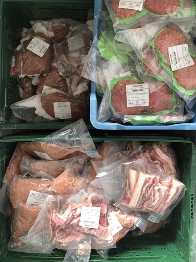 Varkensvlees • 250/500gr per maand uit de diepvries