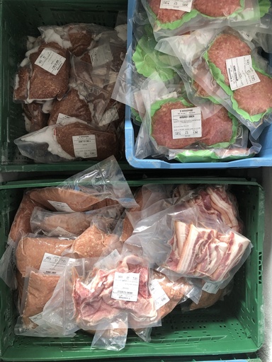 Varkensvlees - 250/500gr per maand uit de diepvries